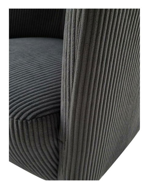 Relaxační křeslo Alana (šedá + černá)