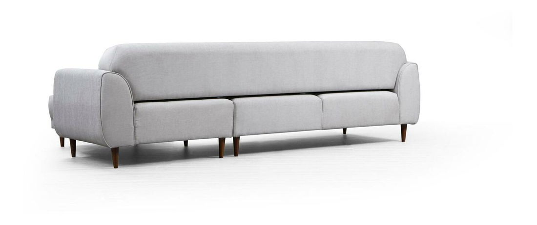 Rohová sedačka Imagetta (P) (béžová + ořech)