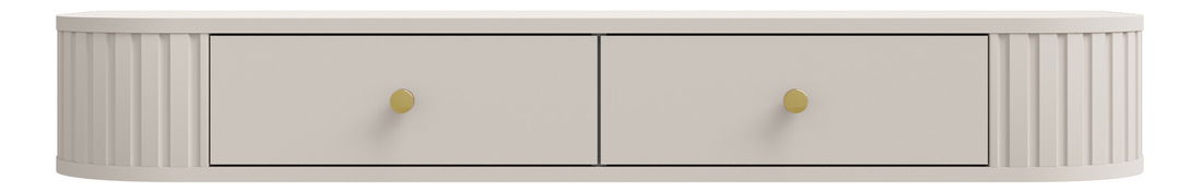 Toaletní stolek Ovala 2S (béžová)