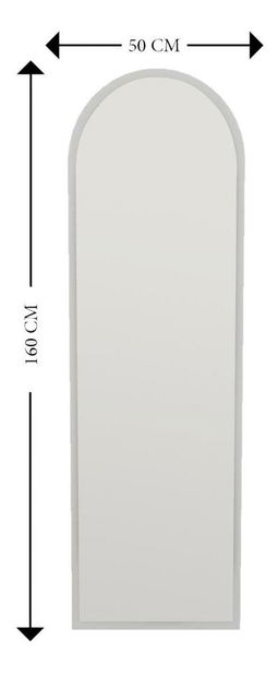 Stojanové zrcadlo Emelia (bílá)
