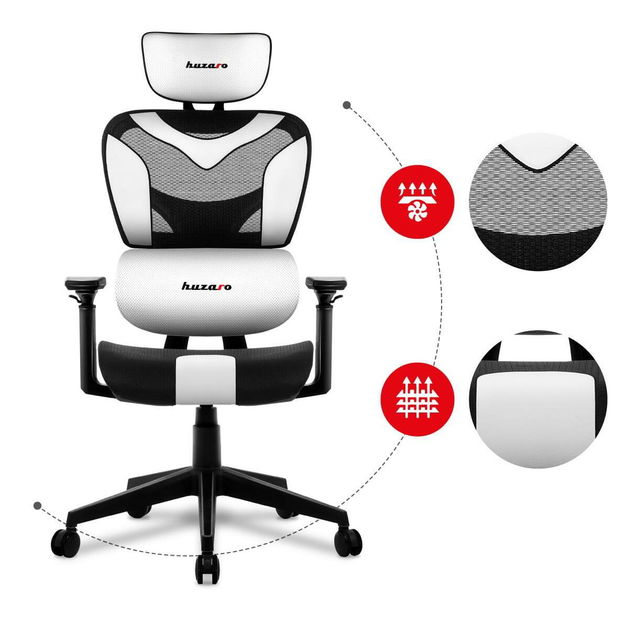 Herní křeslo Cruiser 8 (černá + bílá)