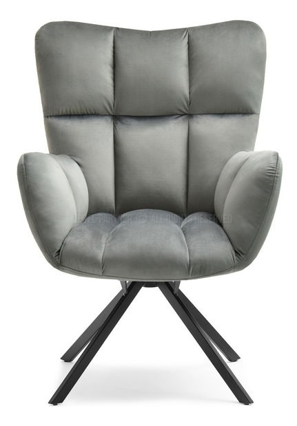 Křeslo Kikino (tmavě šedá + černá)