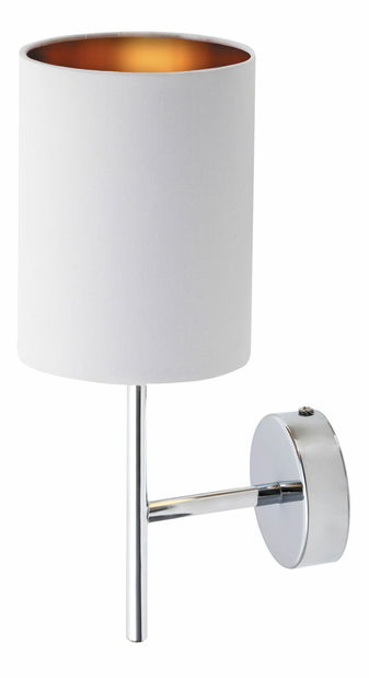 Nástěnné svítidlo Monica 2530 (bílá + zlatá + chromová)