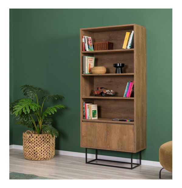 Souprava nábytku do obývacího pokoje Laxi 26 (ořech + černá)