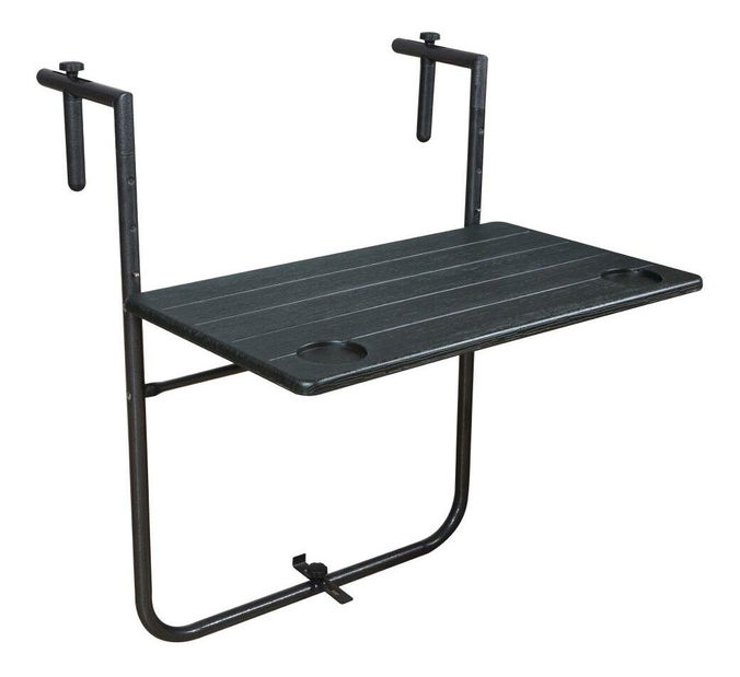 Balkonový stolek Unisource (černá)