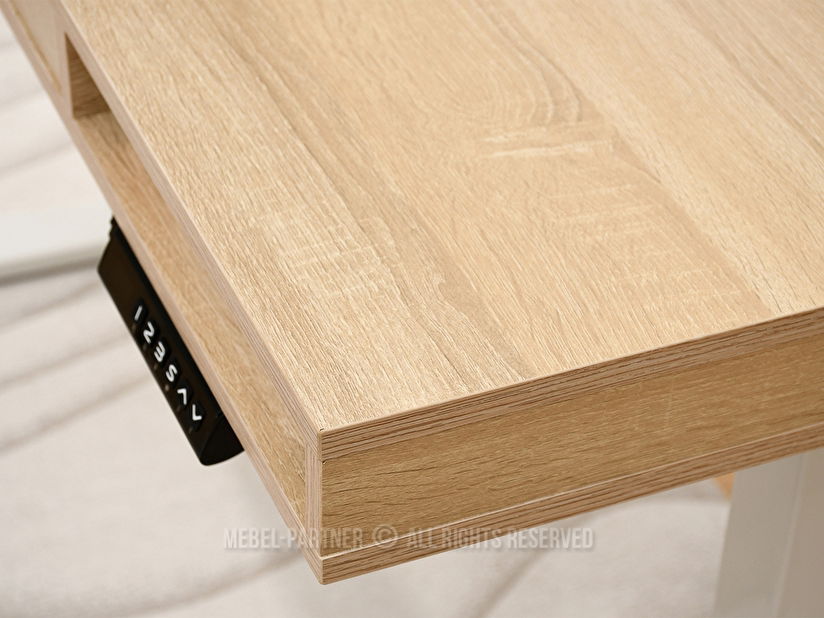PC stolek Osto 120 (sonoma + bílá)