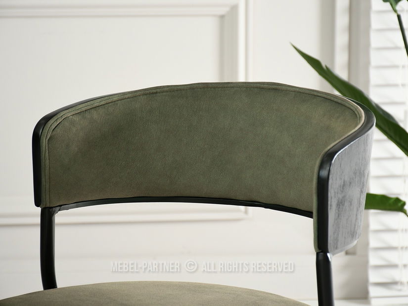 Židle Marta K (khaki + černá)