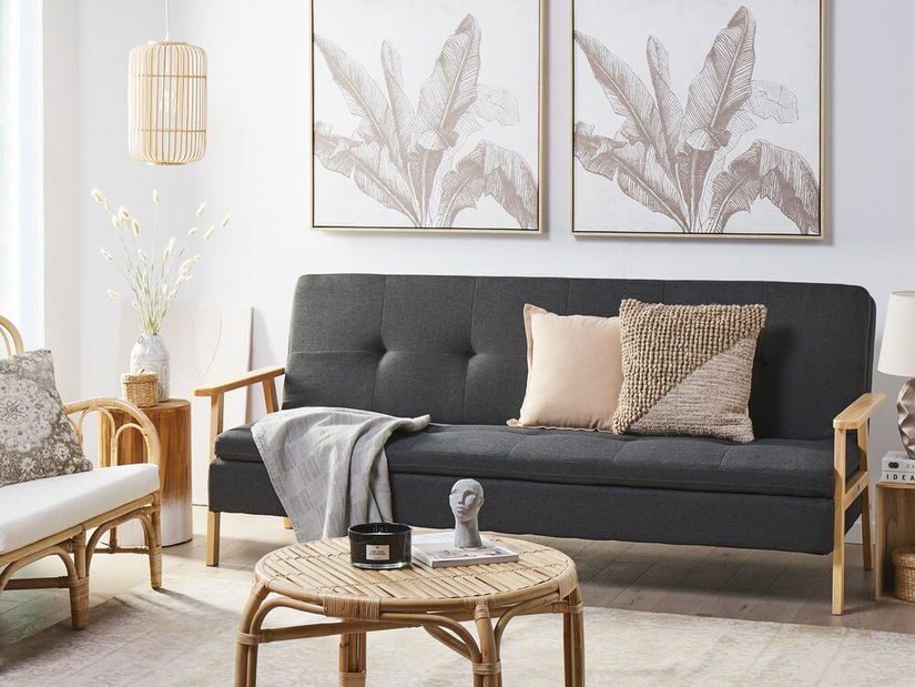 Pohovka dvousedačka Turku (tmavě šedá)