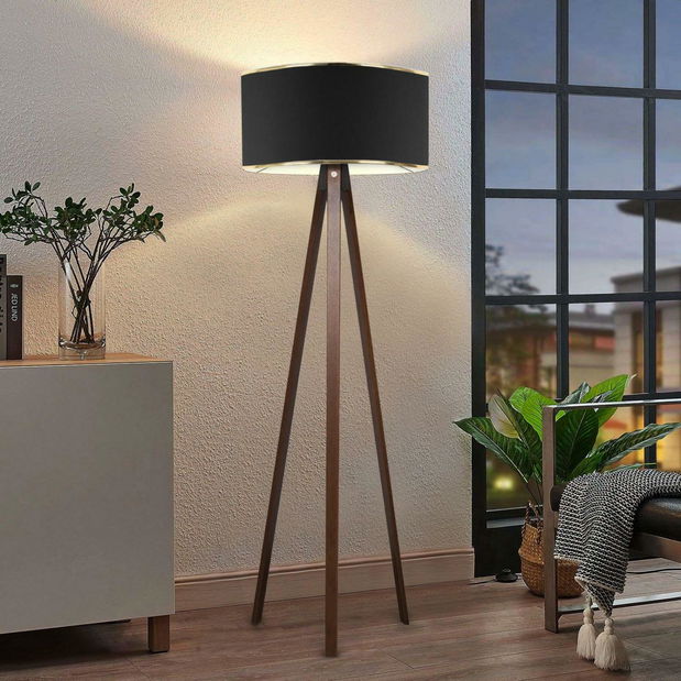 Stojanová lampa Autoressto 1 (černá + hnědá)