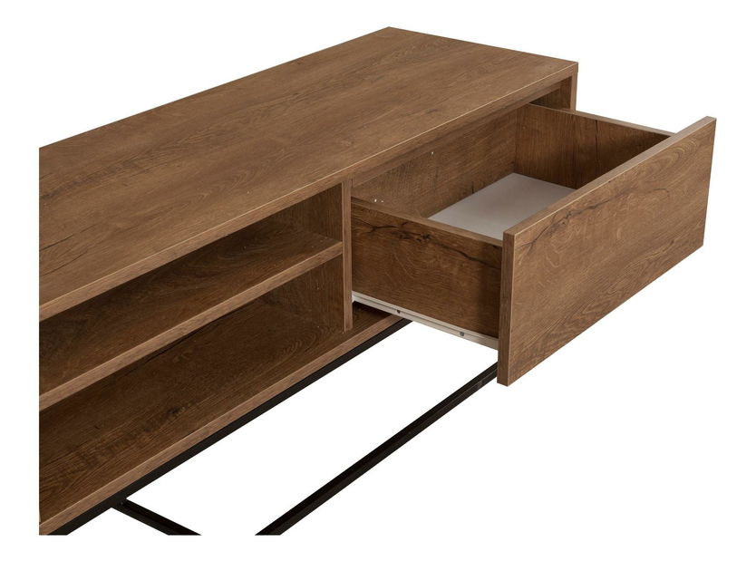 Souprava nábytku do obývacího pokoje Laxi 13 (ořech + černá)