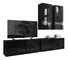 Obývací stěna Berny 9 (černá + černý lesk)