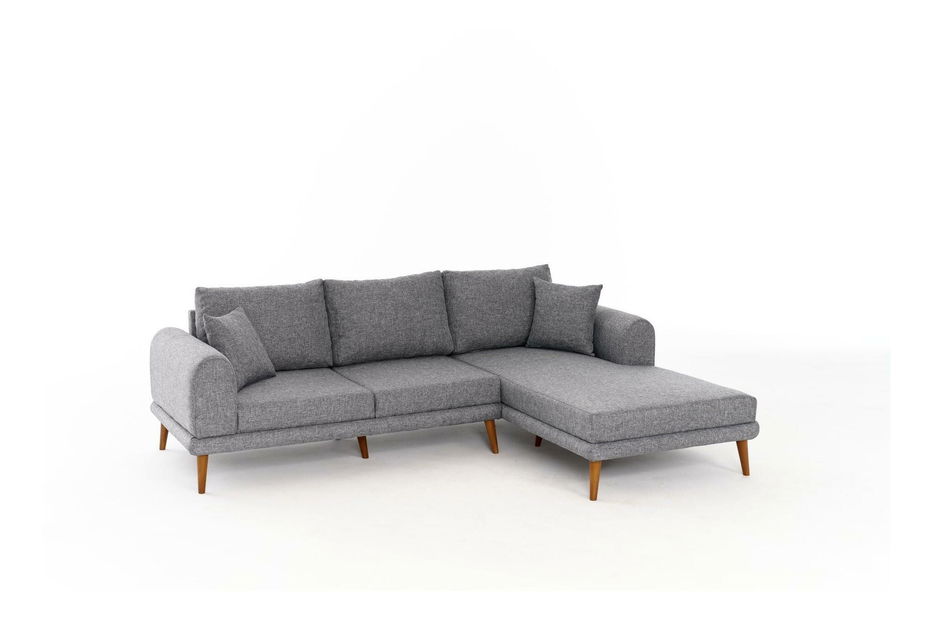 Rohová sedačka Sorenella (P) (šedá)