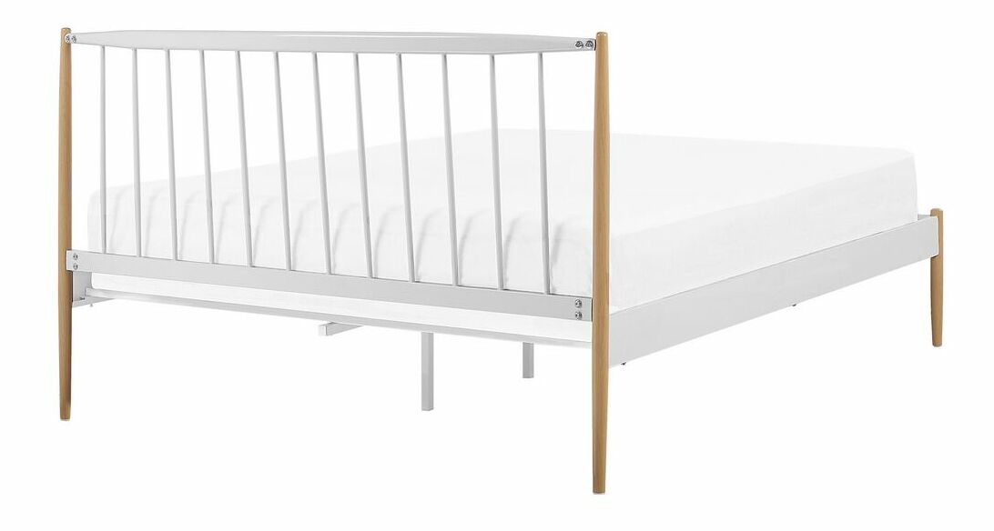 Manželská postel 140x200 cm Mares (bílá)