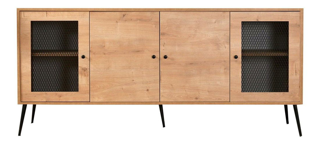 Skříňka Landa (dub + černá)