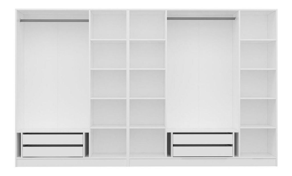 Šatní skříň Kalia 3809 (bílá)