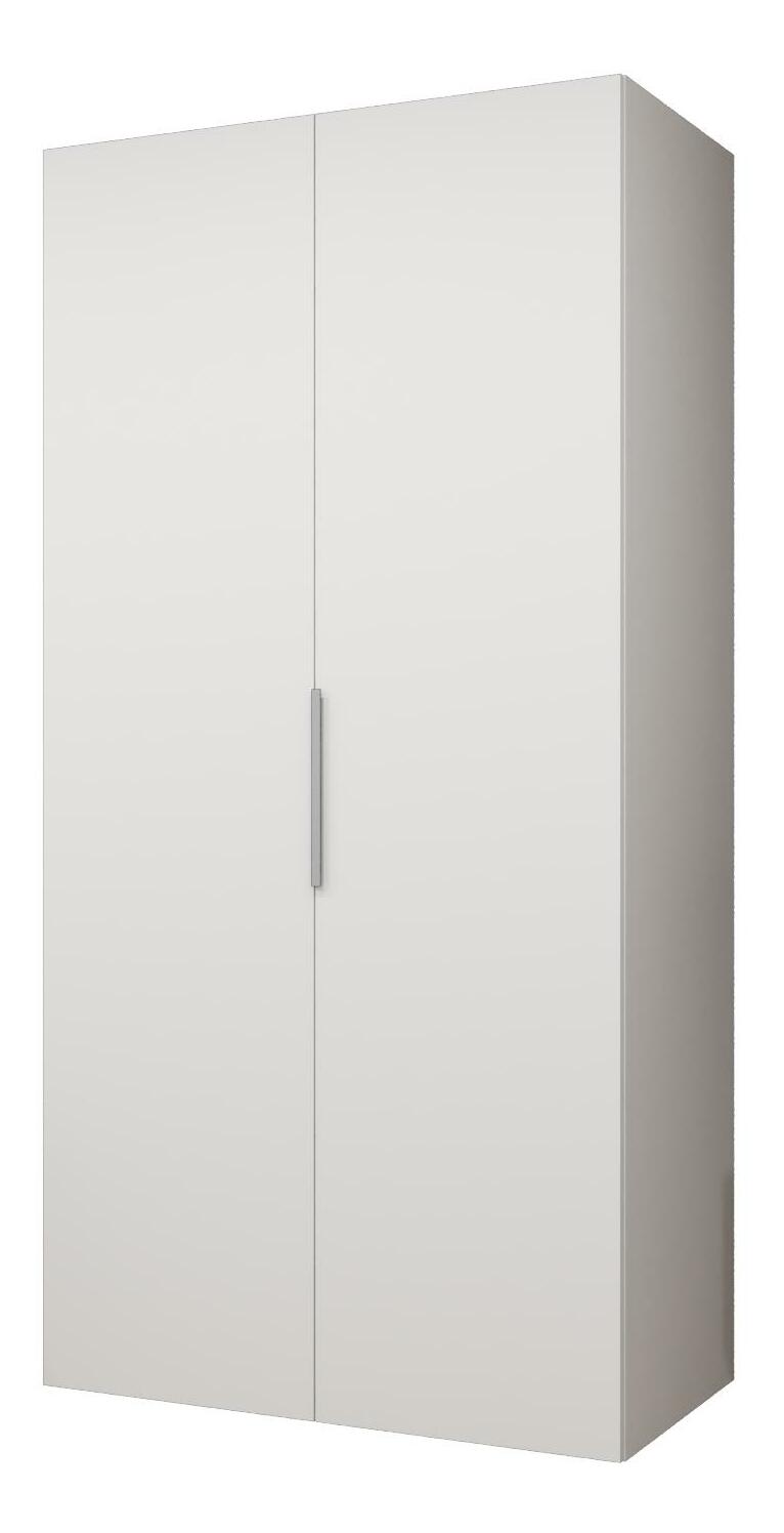Šatní skříň 100 cm Mirabella 1 (bílá + kašmír)