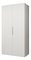 Šatní skříň 100 cm Mirabella 1 (bílá + kašmír)