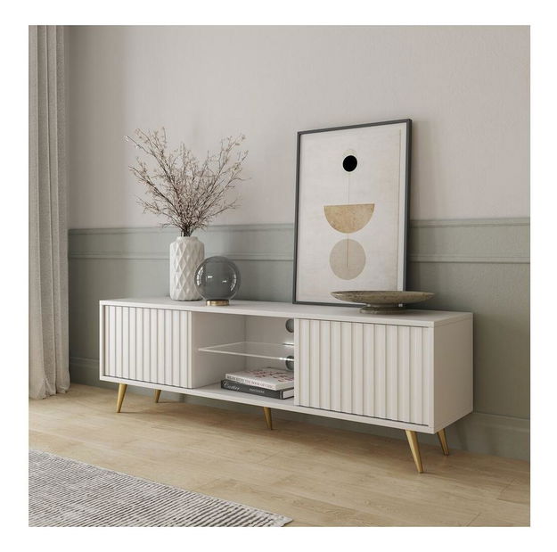 TV skříňka/stolek Biel 135 (bílá)