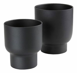 Set 2 ks květináčů Fdonina (černá)