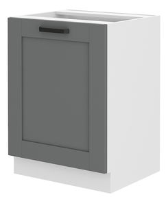 Dolní kuchyňská skříňka Lucid 60 D 1F BB (dustgrey + bílá)