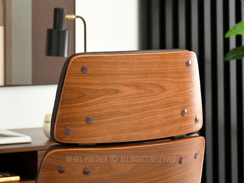 Křeslo Clementine (ořech + černá)