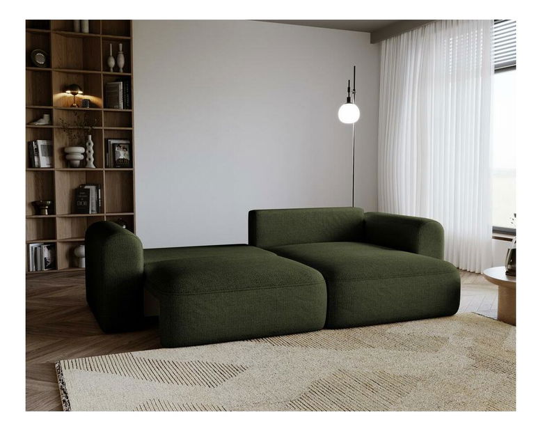 Rohová sedací souprava Sorento (olivová + černá)