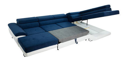 Rohová sedací souprava U Alphard (kobaltová)