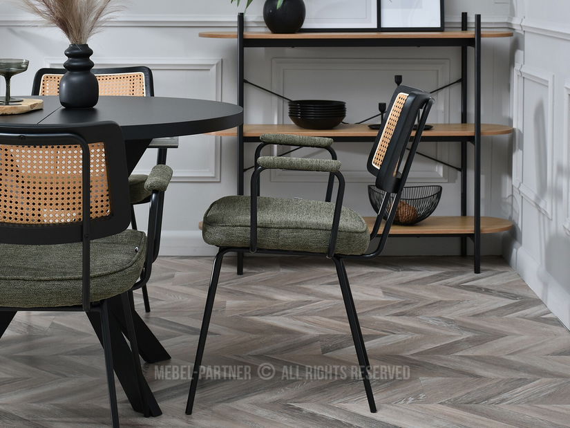 Židle Cleo (kaki + černá)