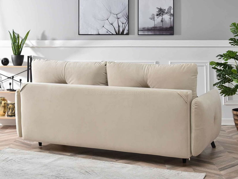 Pohovka dvousedačka Lasciare (béžová + černá)