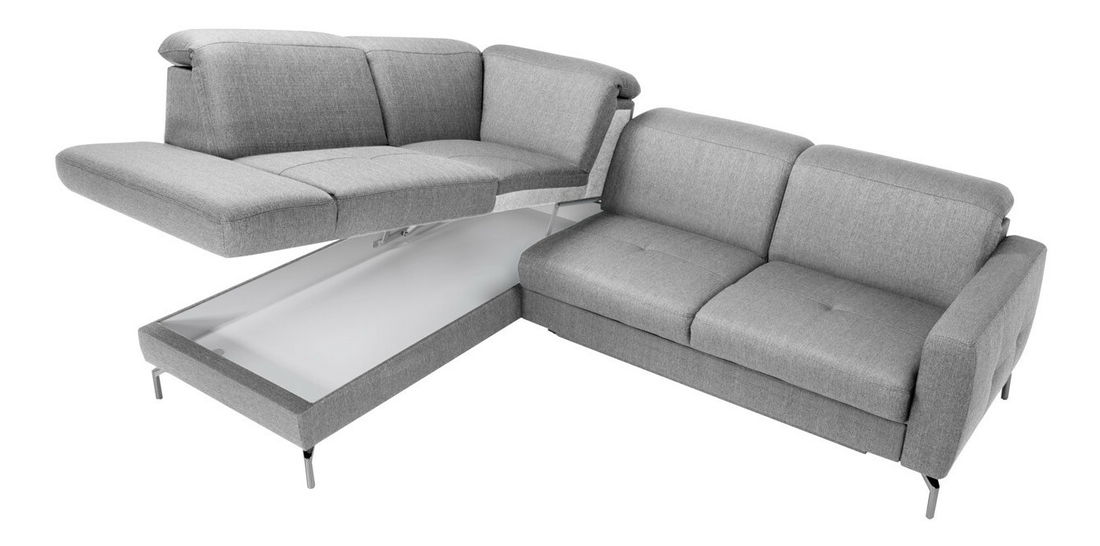 Rohová sedací souprava BRW Mindoro Recbk 2F (šedá) (L) 