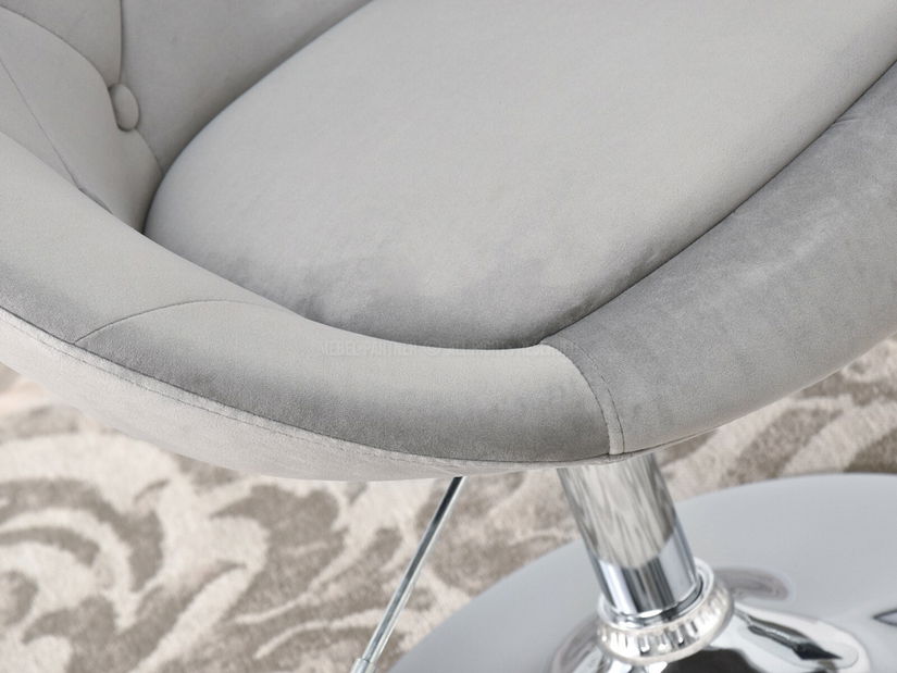 Křeslo Lush 3 (šedá + chromová)