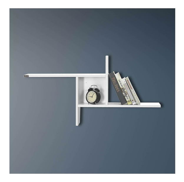 Nástěnná police Rafadella (diamantová bílá)