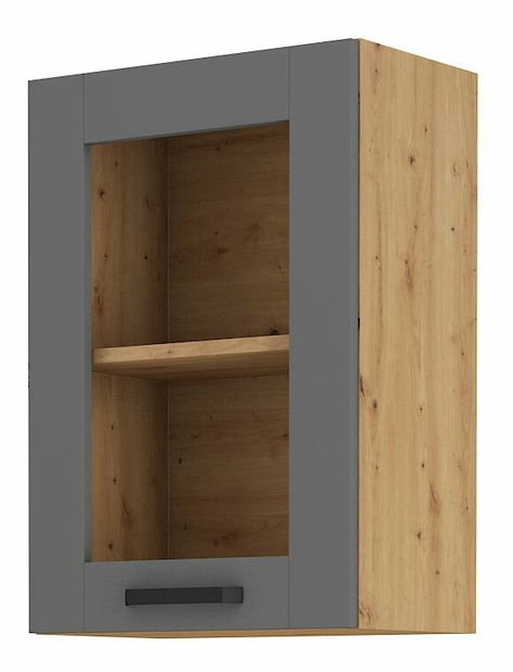 Horní kuchyňská skříňka Lucid 40 GS 72 1F (dub artisan + dustgrey)