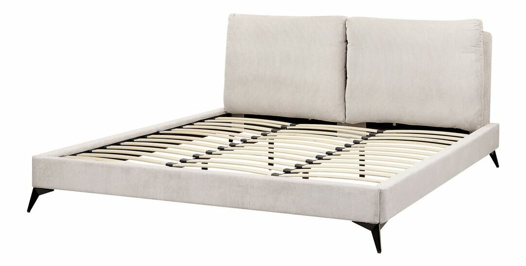 Manželská postel 180 cm Mellody (světlobéžová) (s roštem)