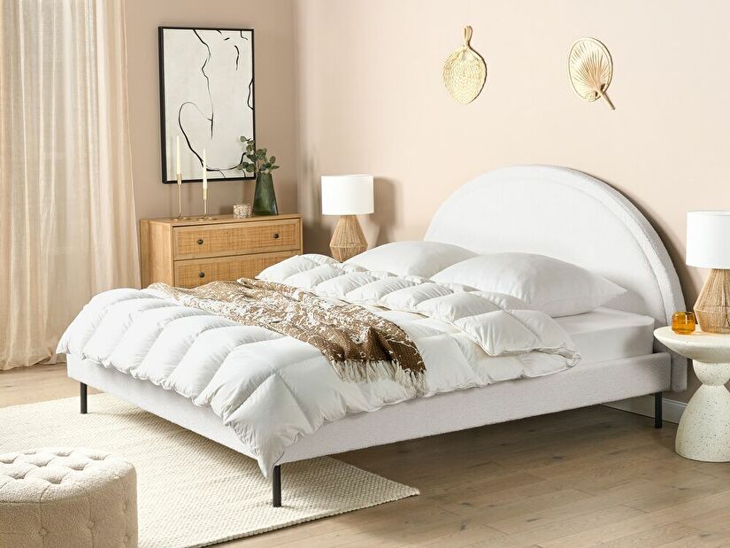 Manželská postel 180 cm Margit (bílá)