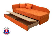 Rozkládací postel (válenda) 80 až 160 cm Kathrin (s molitanovou matrací) (L)