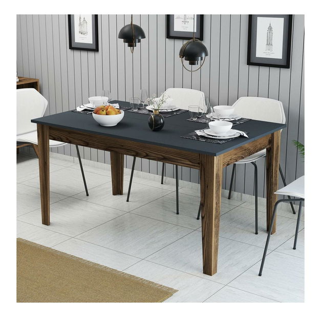 Jídelní stůl (pro 6 osob) Millano (ořech + antracit)