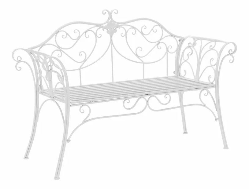 Zahradní lavička Entalia (bílá)