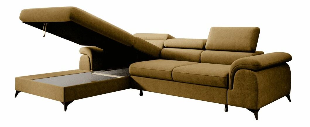 Rohová sedací souprava FORTY (hořčicová)