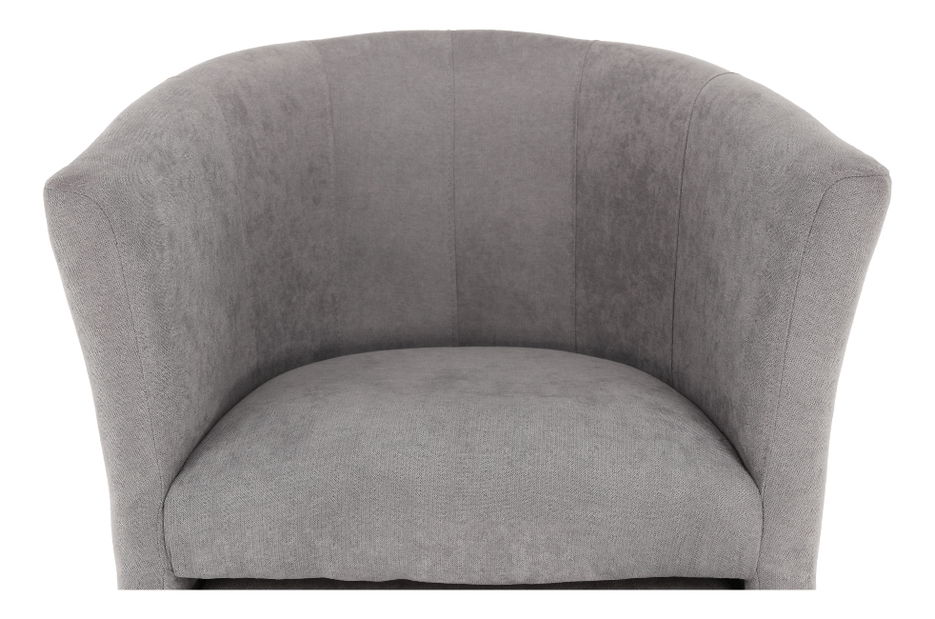 Křeslo Rosana (šedá) (s taburetkou)