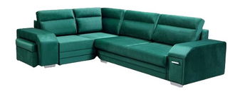 Rohová sedací souprava Alfredo (zelená) (L)