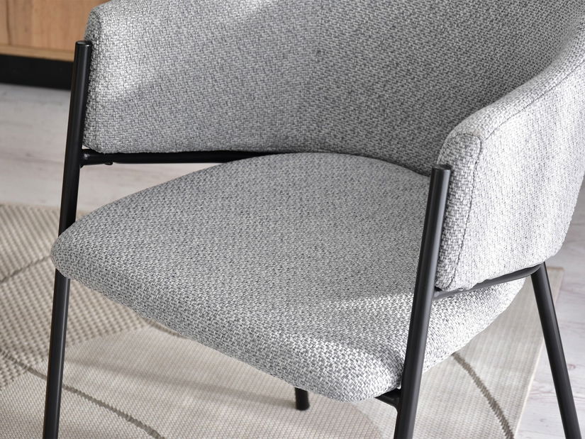 Židle Chad (šedá + černá)