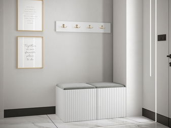 Předsíň Torro VI (bílá + ocelová šedá)