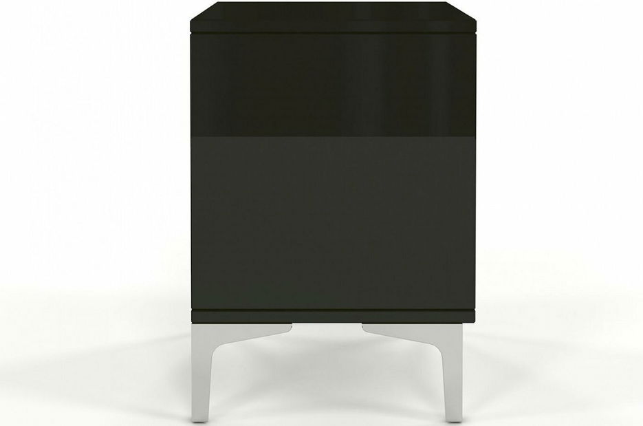 Noční stolek Naturlig Evenna (vysoký lesk černý) *výprodej
