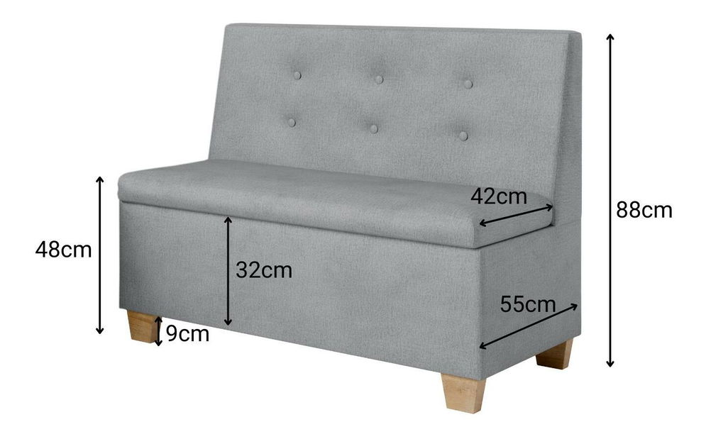 Kuchyňská lavice Bolio 80 (šedá)