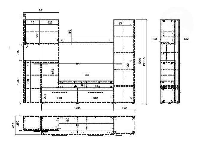 Obývací stěna Onyx
