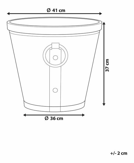 Květináč ⌀ 41 cm Varrie (šedá)