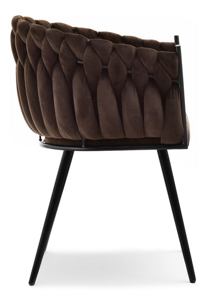 Jídelní židle Radio (hnědá + černá)