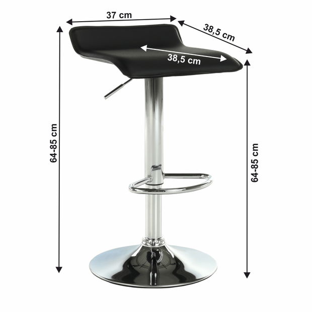 Barová židle Larina (černá)