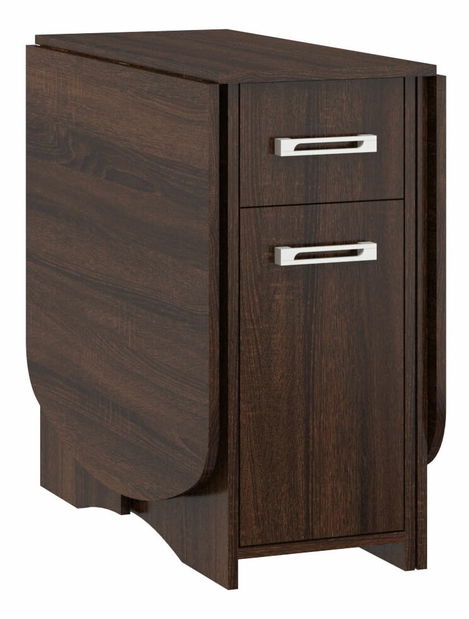 Rozkládací jídelní stůl Elston X (dub sonoma tmavý) (pro 4 až 6 osob)